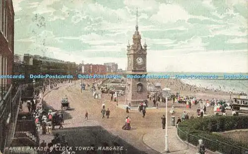 R583273 Margate Marine Parade und Uhrturm Ross Serie 1908