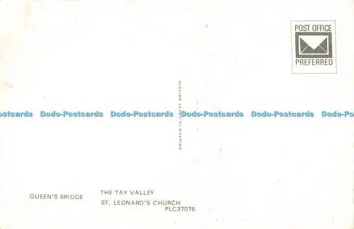 R584948 Perth The Fair City Queen Bridge The Tay Valley St Leonard Church Multi