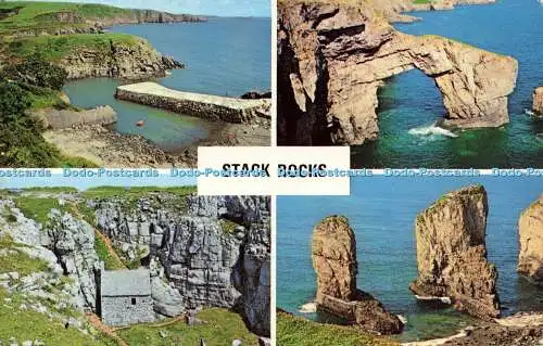 R581036 Wales Dyfed Stack Rocks N P O Dexter Litho Canada T Multi View 1978