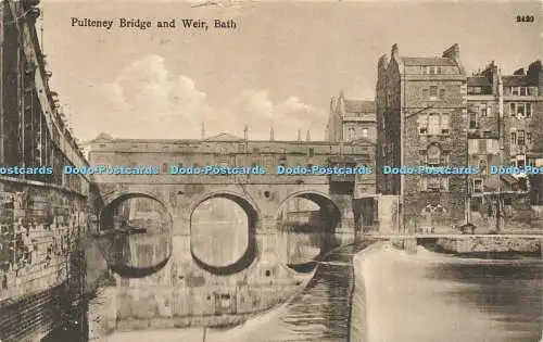 R583281 Bad Pulteney Brücke und Wehr