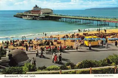 R578908 Bournemouth Pier and Sands John Hinde F R P S Thunder and Clayden