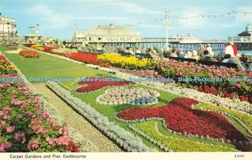 R578971 Eastbourne Carpet Gardens and Pier E T W Dennis Photocolour