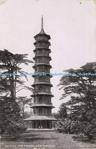 R585021 London Kew Gardens The Pagoda G D and D Star Series 1909