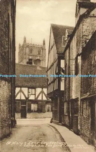 R585038 Tewkesbury St Mary Lane Eingang zum Tan Yard John Halifax Gentleman Abbe