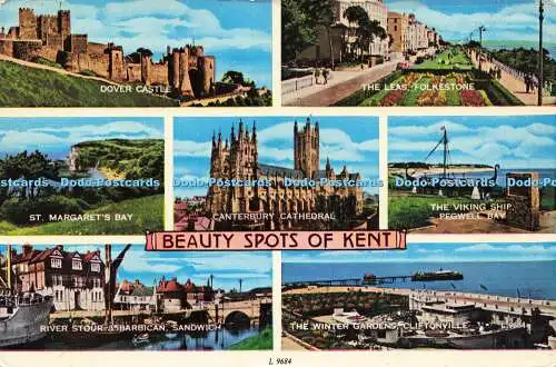 R581140 Beauty Spots of Kent St Margaret Bay Canterbury Cathedral Dover Castle E