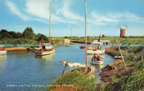 R581183 Norfolk Broads Horsey Staithe and Mill J Salmon Cameracolour