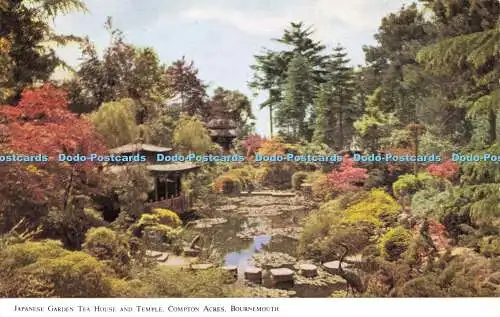 R583423 Bournemouth Compton Acres Japanischer Garten Teehaus und Tempel Henbest P