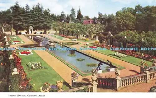 R583426 Compton Acres Italian Garden Henbest Werbedienst J T Radierungen Nr. 4