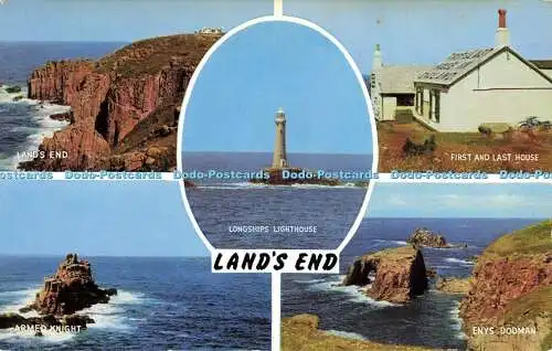 R581200 Land End Armed Knight Enys Dodman Longships Lighthouse J Salmon Cameraco