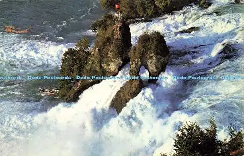 R579098 Rheinfall Schweiz vom Schloss Laufen Aus Müller Agfacolor