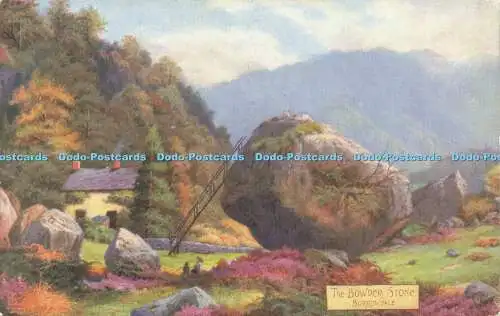 R583466 Derwentwater Borrowdale The Bowder Stone Tuck Oilette Postkarte 7324 E Lo