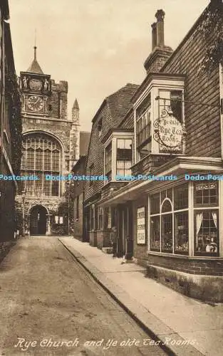 R585146 Rye Church and Ye Olde Tea Rooms F Frith No 64923