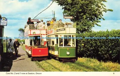 R581249 Devon Cars No 2 und 7 jetzt bei Seaton vorbei am Golf House E T W Denn