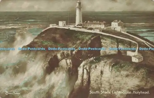 R583491 Holyhead South Stack Lighthouse E T W Dennis Dennis handcolored bromid