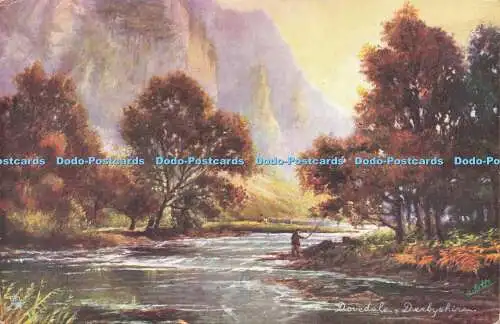 R583535 Dovedale Derbyshire Tuck Oilette Postkarte 7122