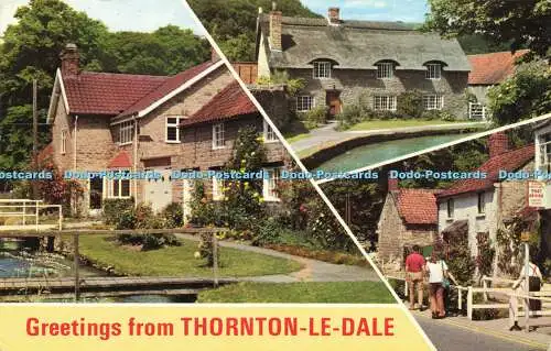 R579174 Grüße aus Thornton le Dale malerisches Cottage Beck Isle E T W Denn