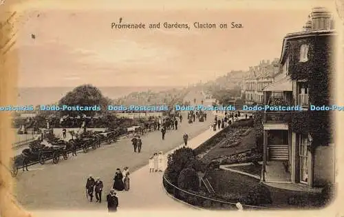 R583561 Clacton on Sea Promenade and Gardens 1914