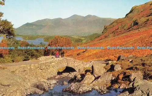 R581320 Derwentwater Ashness Bridge and Skiddaw J Salmon Cameracolour