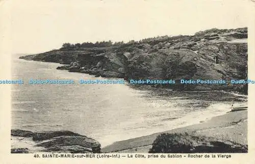 R583580 Sainte Marie sur Mer La Cote Prise du Sablon Rocher de la Vierge F Chape