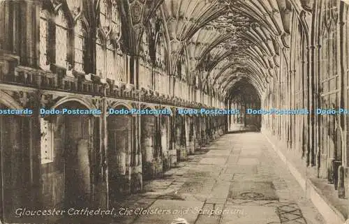 R583585 Gloucester Cathedral The Cloisters and Scriptorium F Frith Series No 236