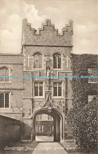 R585311 Cambridge Jesus College Great Gate F Frith No 26535 A