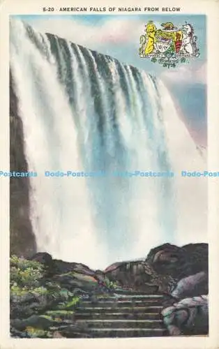 R583646 American Falls of Niagara from Below F H Leslie