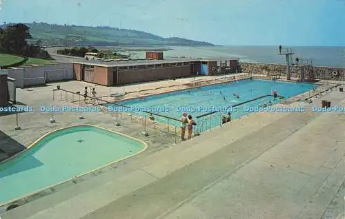 R579280 Portishead New Swimming Pool Plastichrome W R Bowden 1970