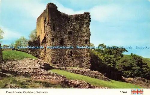 R579299 Derbyshire Castleton Peveril Castle E T W Dennis Photocolour