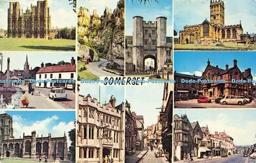 R581443 Somerset Wells Cathedral Castle Cary Yeovil Cheddar Gorge Plastichrome M