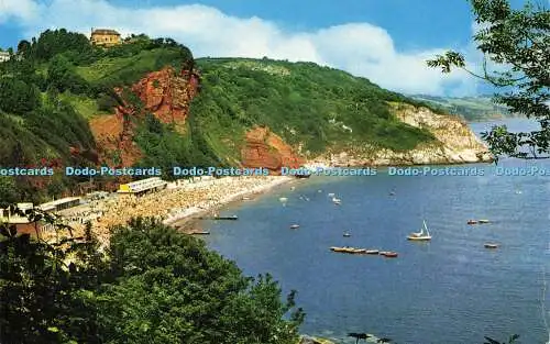 R579326 Babbacombe Oddicombe Beach D Constance John T Pullen 1972