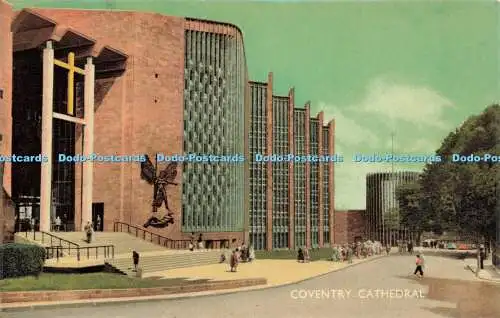 R581453 Coventry Cathedral Kuler Glanz Postkarte H und J Busst