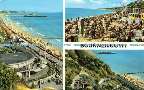 R579337 Bournemouth Durley Chine West Cliff Sands and Zig Zag John Hinde J Perki