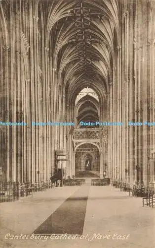 R583712 Canterbury Cathedral Nave East H J Goulden Frith Series No 70339