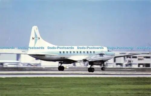 R581491 Mackey International Airlines Convair CV 440 Aviation Card Bill Thompson