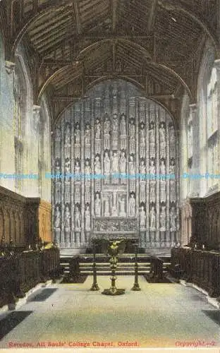 R585410 Oxford All Souls College Chapel Reredos P R P C