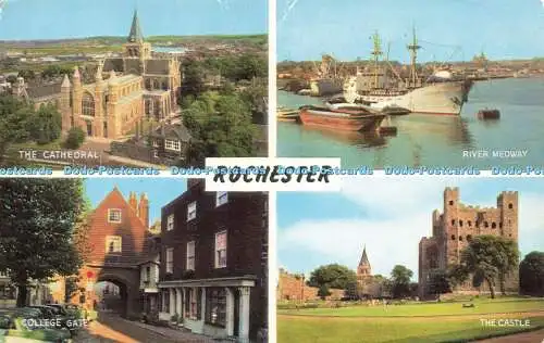 R581514 Rochester College Gate The Castle The Cathedral J Salmon Cameracolour Mu