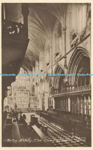 R585444 Selby Abbey The Choir Stalls F Frith