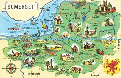 R581536 Somerset Map Photo Precision Limited Colourmaster International