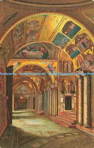 R585453 Basilica di S Marco in Venezia Gesamtansicht des Vorraums F Ongania A