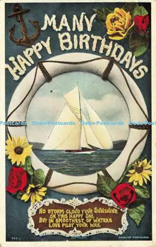 R583786 Viele Happy Birthdays J Beagles Serie Nr 631 A 1912