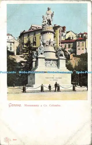 R585458 Genova Monumento a Co Colombo C G C F