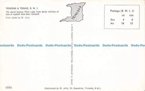 R581543 Trinidad und Tobago B W I The World Famous Pitch Lake M Jolly Mike Rober