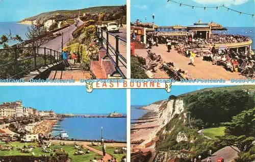 R579422 Eastbourne Beachy Head Holywell Bandstand and Pier D V Bennett Photo Vie