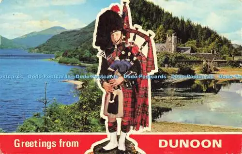 R579480 Grüße von Dunoon Loch Eck Ben More Gardens E T W Dennis Photocolour