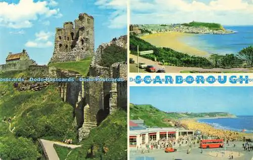 R581638 Scarborough The Castle South Bay North Bay E T W Dennis Photocolour Mult