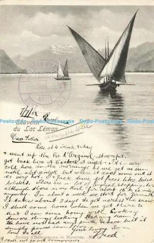 R585557 Souvenir du Lac Leman Societe d Heliogravure de Montreux No 16 1902