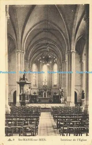 R583890 Ste Marie sur Mer Interieur de l Eglise C A P