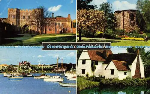 R579525 Grüße aus E Anglia St Osyth Priory Flatford Willy Lott Cottage D Co
