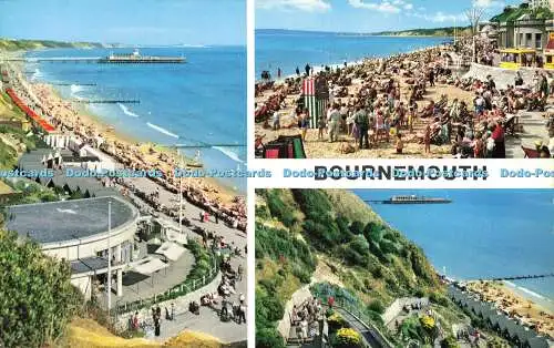 R581682 Bournemouth Durley Chine West Cliff Sands and Zig Zag John Hinde F R P S