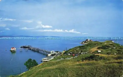 R579579 Fotografische Grußkarte Mumbles Pier und Leuchtturm Natur C